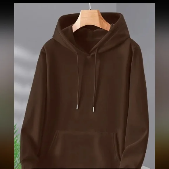 NEW Men's Brown Hoodie Sweater - Picture 1 of 2